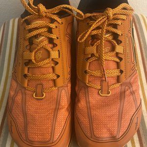 Altra Mens Lone Peak 4 Trail Running Shoes Orange Low Top Gaiter Trap 11M